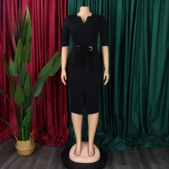 Women African V-Neck Solid Bodycon Dress 36 Women African V-Neck Solid Bodycon Dress -Deals Toggenix Store f5c090e95e33df08