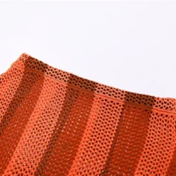 Summer Women's Sexy Hollow Contrast Color Strapless Tank Top High Waist Bodycon See-Through Skirt Set 20 Summer Women's Sexy Hollow Contrast Color Strapless Tank Top High Waist Bodycon See-Through Skirt Set -Deals Toggenix Store f5c584a8243747c1