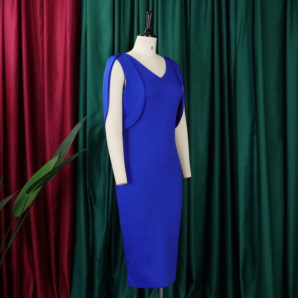 Summer Fashion Chic Elegant Office Bodycon Office Plus Size African Dress 3 Summer Fashion Chic Elegant Office Bodycon Office Plus Size African Dress - Image 3