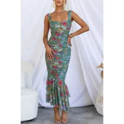 Women Printed Strap Dress -Deals Toggenix Store f69be1337ba49723
