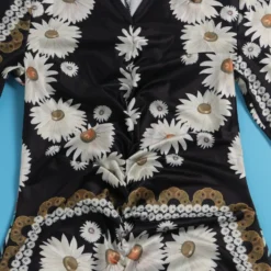 Sexy Floral Printed Turndown Collar Slim Fit Slit Long Dress With Bandana 39 Sexy Floral Printed Turndown Collar Slim Fit Slit Long Dress With Bandana -Deals Toggenix Store f8226c84a81f1439