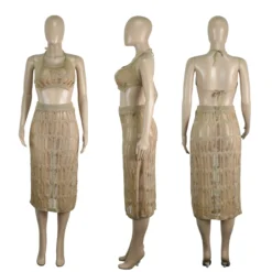 Women's Spring Summer Beach Knitting Vest Slit Skirt Slit Sexy Two Piece Set 21 Women's Spring Summer Beach Knitting Vest Slit Skirt Slit Sexy Two Piece Set -Deals Toggenix Store f97fd57b77519cec