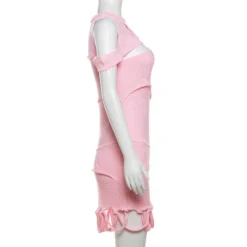 Spring Sexy Hollow Out Tight Fitting Bodycon Dress