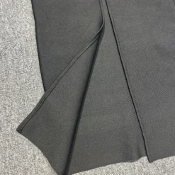 Women Elegant Slash Shoulder Sleeveless Ostrich Feather Bandage Maxi Dress Evening Dress