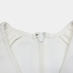 Sexy Cutout Patchwork Bodycon Slit Dress Formal Party Gown Long Sleeve Tight Fitting Bandage Dress -Deals Toggenix Store fed897daea7a1d28