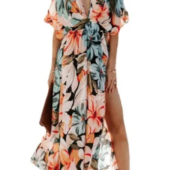 Spring Ladies Sexy Chic Fashion Print Slit Dress For Women -Deals Toggenix Store fffc06dd257c161b